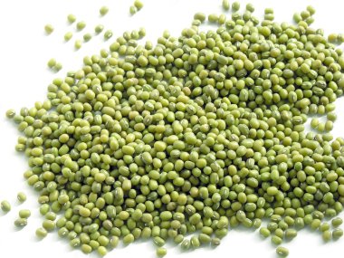 Green seeds of mung bean clipart