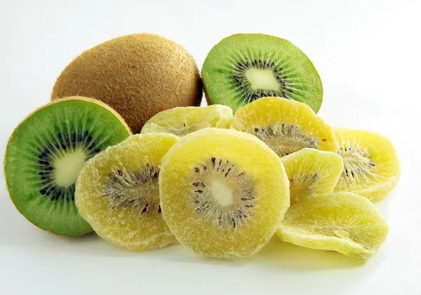 Kiwi fruits and candied slices as condiment — Stock Photo, Image