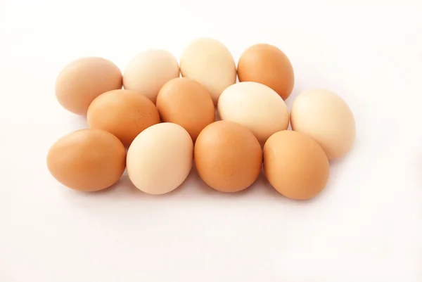 Hen eggs as wholesome protein food — Stock Photo, Image