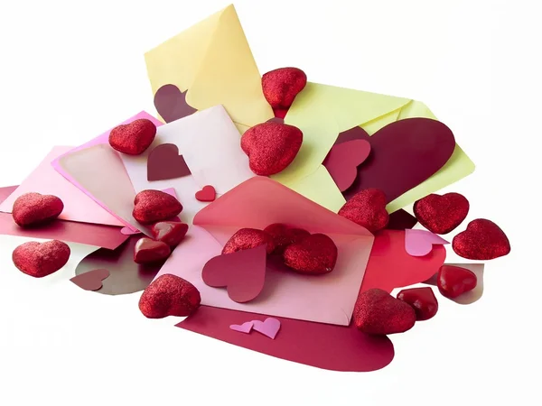 Sevgililer günü aşk mektupları — Stok fotoğraf
