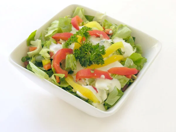 Ensalada de verduras con crema — Foto de Stock