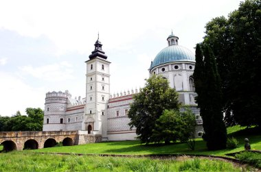 View of Krasiczyn Castle in Poland clipart