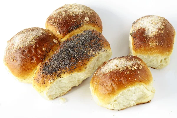 Sweet buns for breakfast — Stock Photo, Image