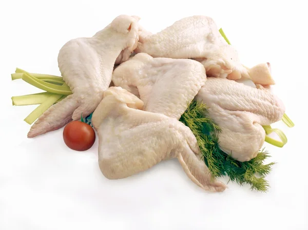 Ali di pollo fresche — Foto Stock