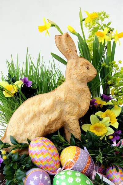 A sült tészta leveret húsvéti dekoráció — Stock Fotó