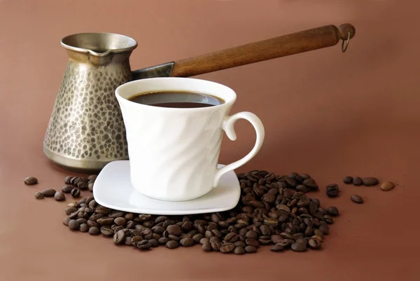 Кофе и запеканка — стоковое фото