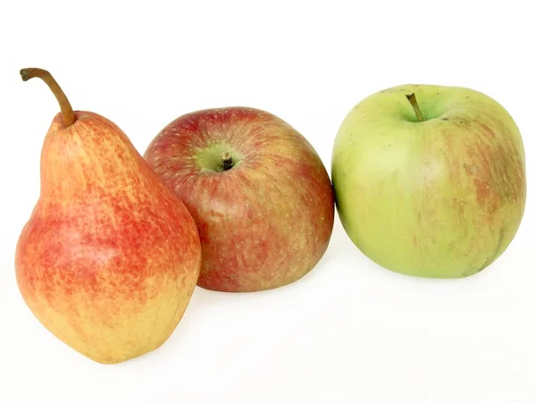 Apples and pear — Stok fotoğraf