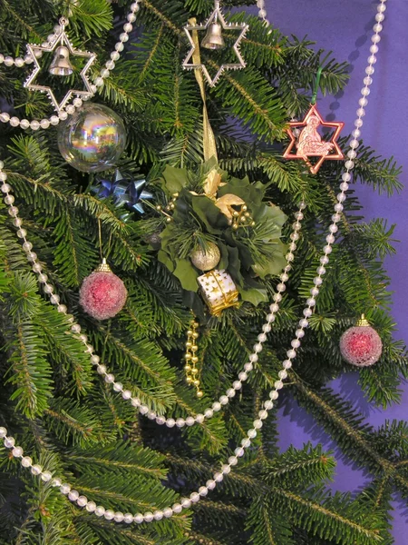 Madalyalı Noel ağacı — Stok fotoğraf