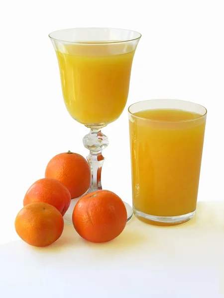 Oranges and juice — Stock Photo, Image