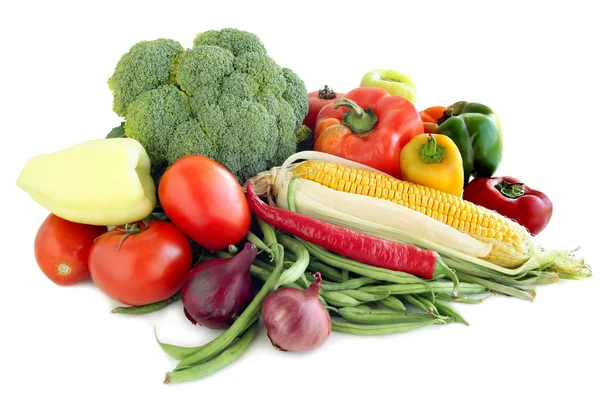 Vícebarevná zdravé zeleniny — Stock fotografie