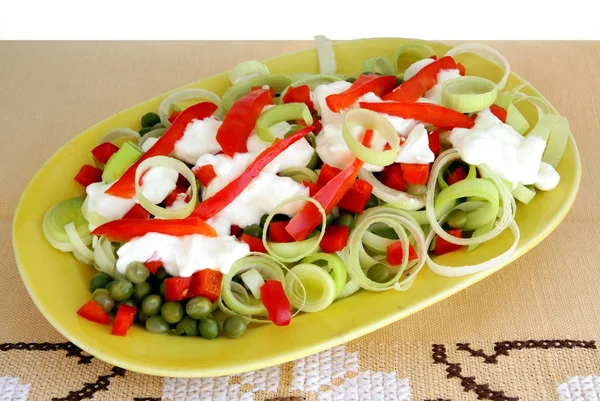 Lauch-Salat — Stockfoto