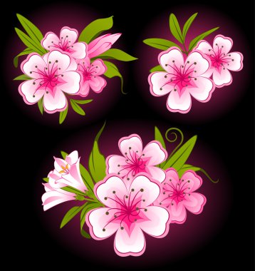 Beautiful background with flowers clipart