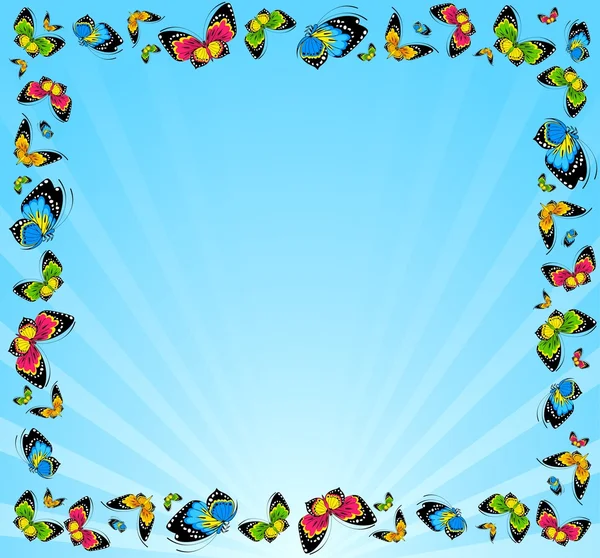 Pozadí s motýly — Stock fotografie