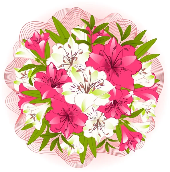 Vackra lily designelement — Stockfoto