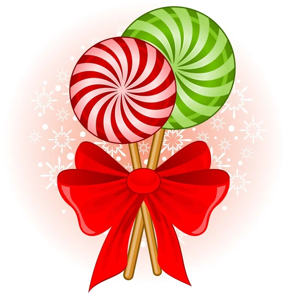 Navidad bastón de caramelo arco decorado —  Fotos de Stock