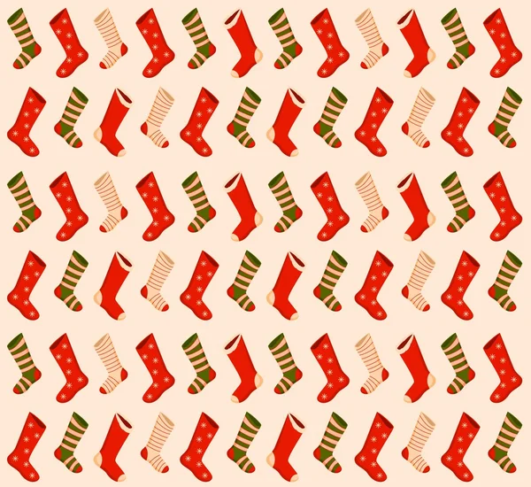 Christmas background with socks — Stock Photo, Image