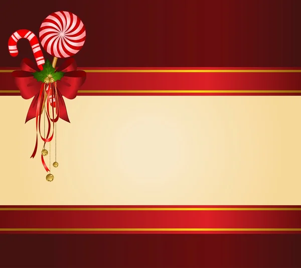 Рождественский фон с луком — стоковое фото