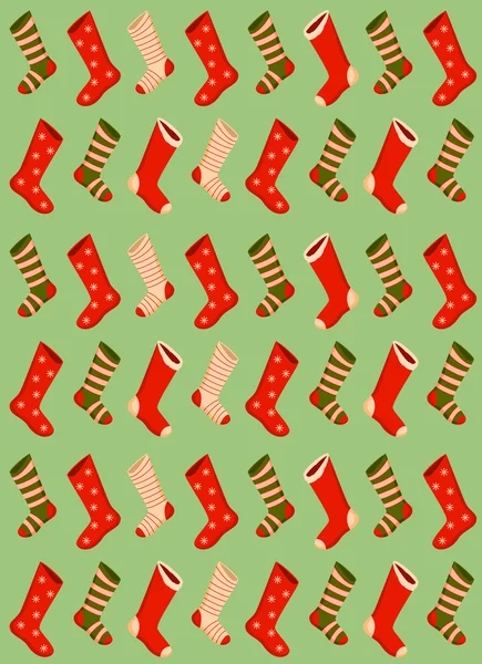 Fondo de Navidad con calcetines —  Fotos de Stock