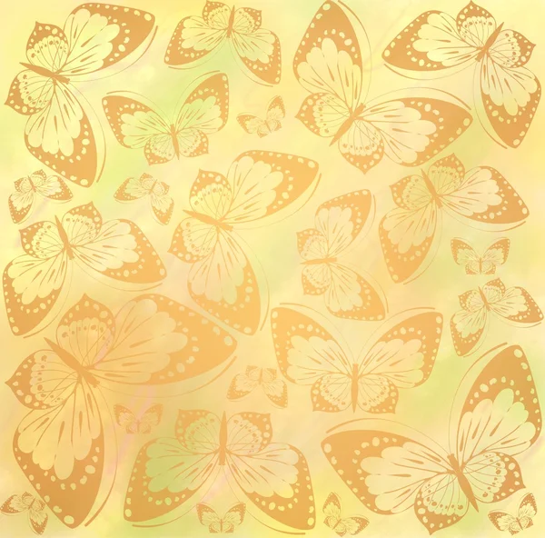 Bakgrund med fjärilar — Stockfoto