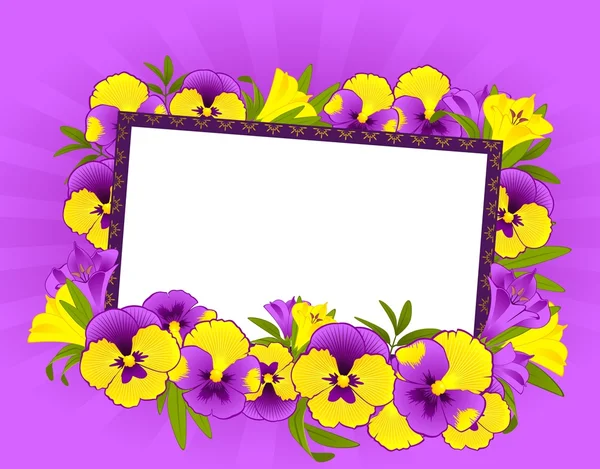 Achtergrond met bloemen — Stockfoto