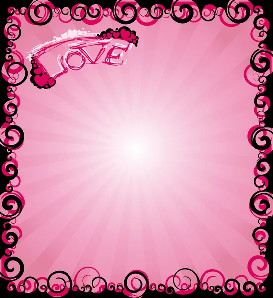 Amor rosa abstrato — Fotografia de Stock