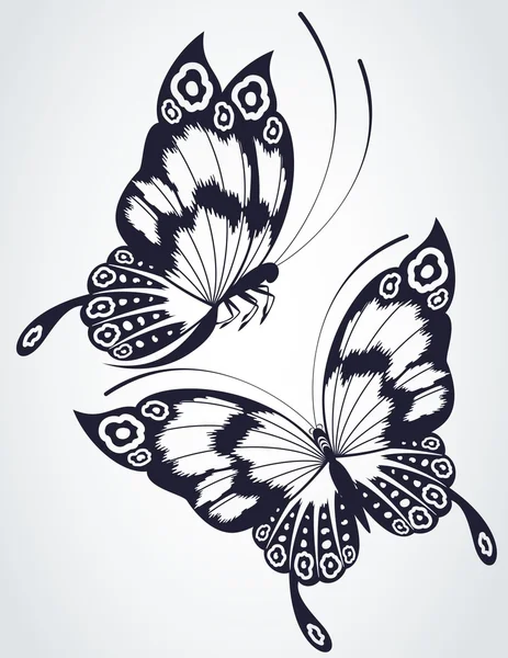 Тропическая бабочка — стоковый вектор