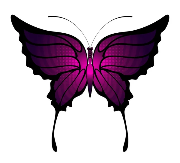 Papillon tropical — Image vectorielle
