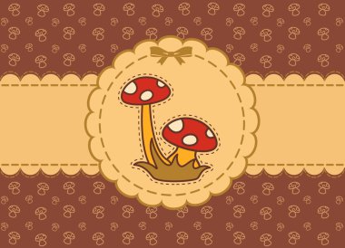 güzel arka plan ile fly-agaric