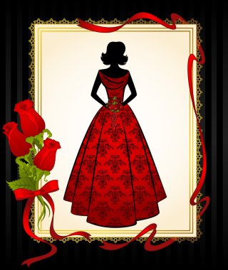 Vintage fashion clipart