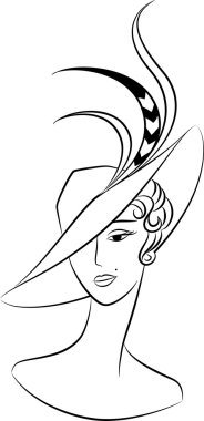 Vintage fashion clipart