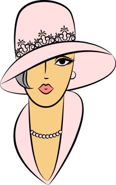 Vintage fashion clipart