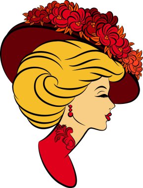 Vintage fashion clipart