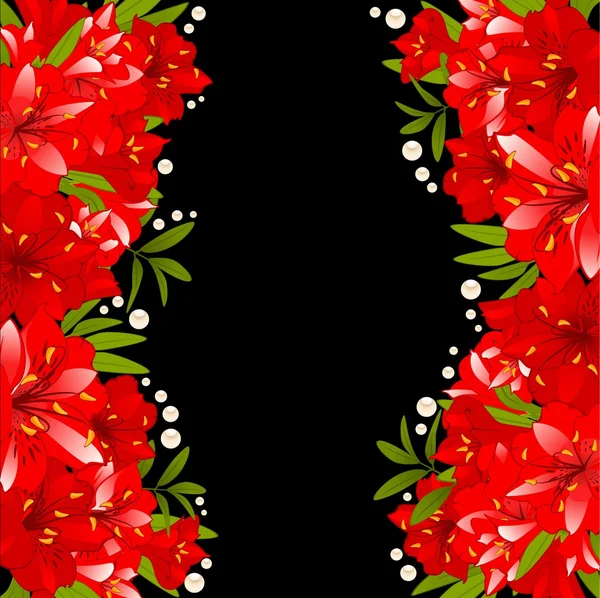 Fond avec des fleurs — Image vectorielle