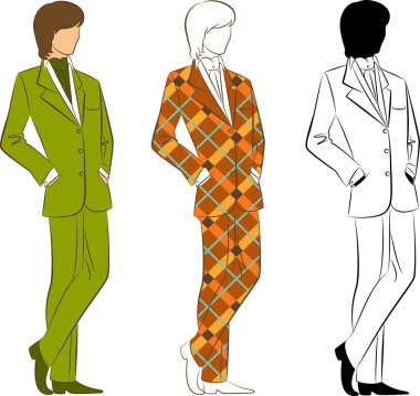 Vintage fashion clipart