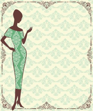 Vintage fashion clipart