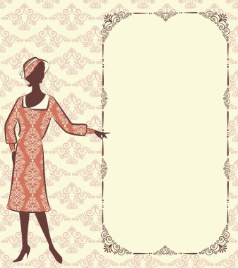 Vintage fashion clipart