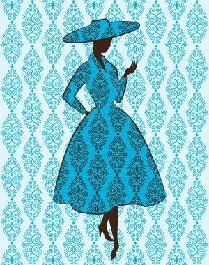 Vintage fashion clipart