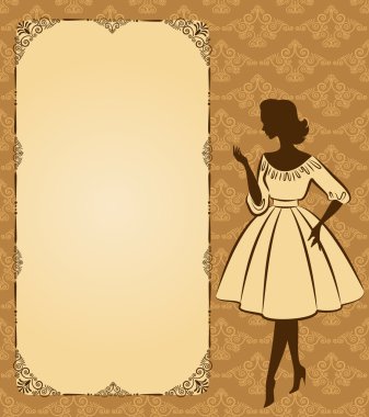 Vintage fashion clipart