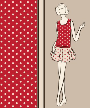 Vintage fashion clipart