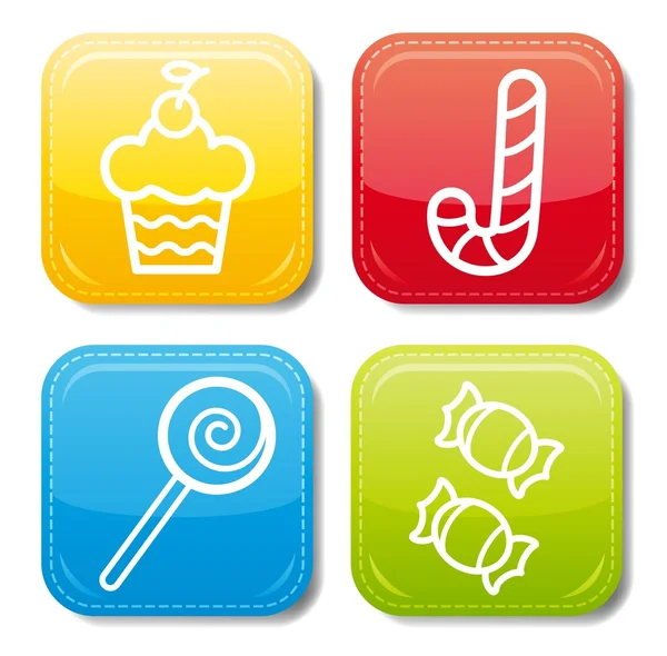 Food icon color set — Stock Vector