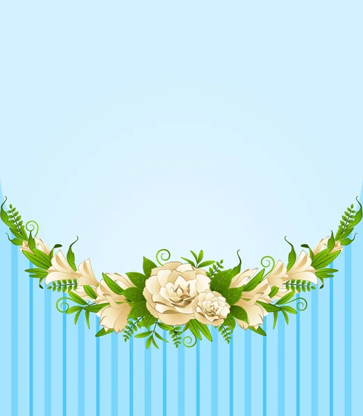Achtergrond met bloemen — Stockvector