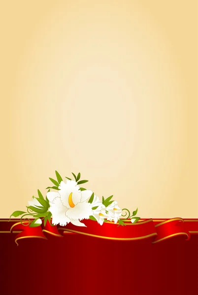 Sfondo con fiori — Vettoriale Stock