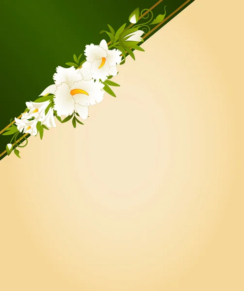 Sfondo con fiori — Vettoriale Stock