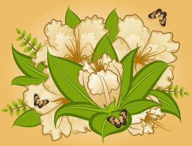 arka plan üzerinde çiçekler