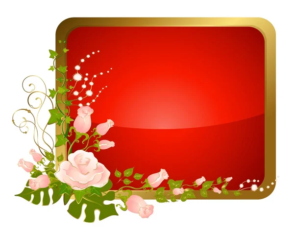 Beau bouquet de roses — Image vectorielle