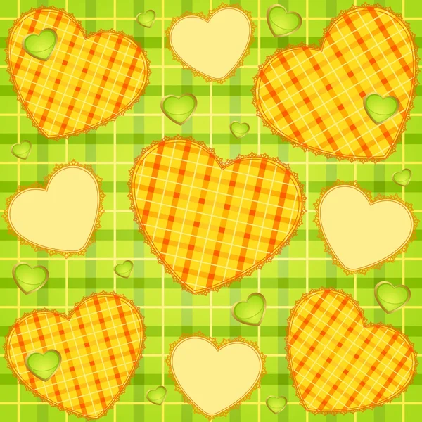 Hearts on the background — Stock Vector
