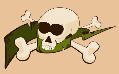 Cadılar Bayramı için insan kafatasları