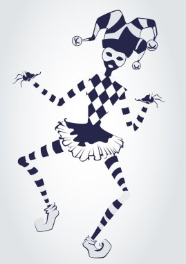 Vector Cartoon clown clipart