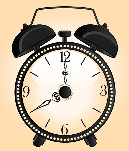 Fondo con relojes de alarma clásicos — Vector de stock