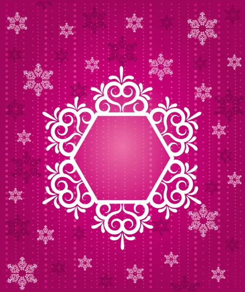 Snowflake winter background illustration — Stockfoto